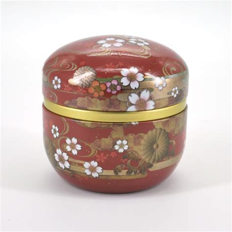 Japanese Metal Tea Box 